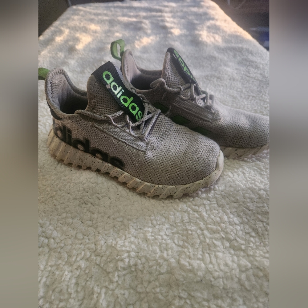 Adidas Kids Shoes - Gray and Green